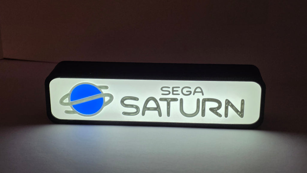SEGA SATURN - Retro Gaming Lighted Sign