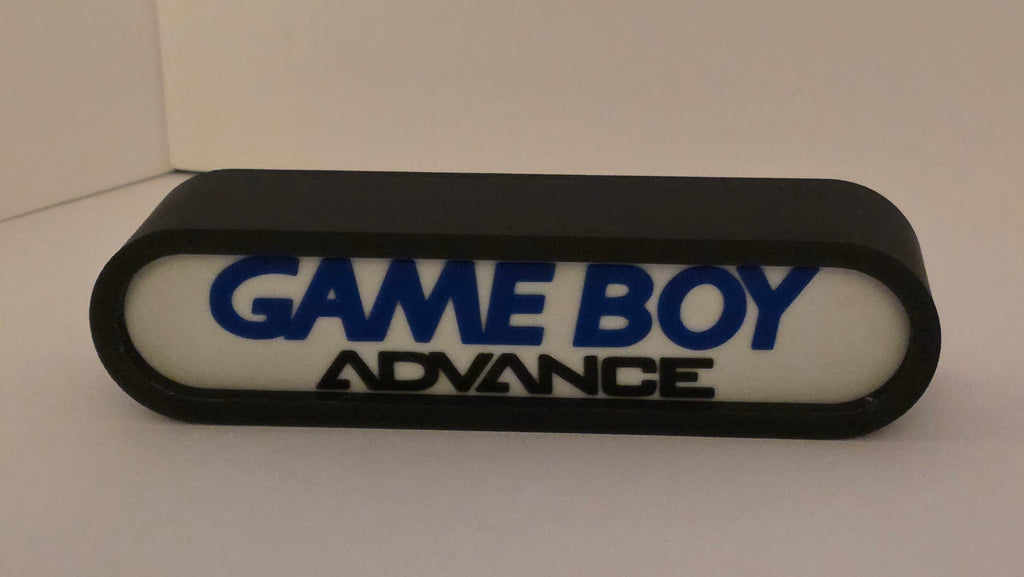 NINTENDO GAMEBOY ADVANCE - Retro Gaming Lighted Sign