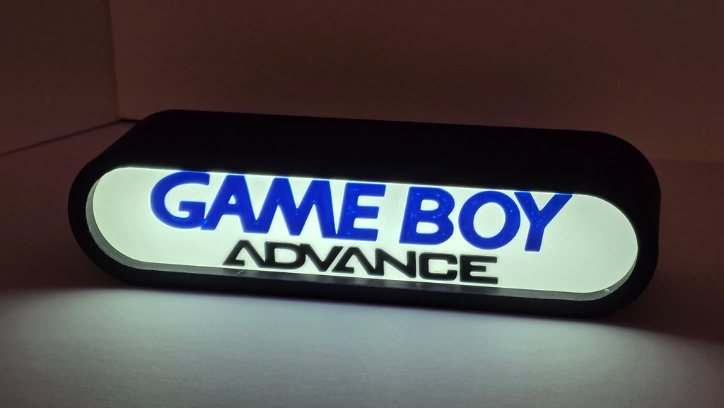 NINTENDO GAMEBOY ADVANCE - Retro Gaming Lighted Sign