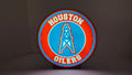 HOUSTON OILERS - Retro logo Lighted Sign