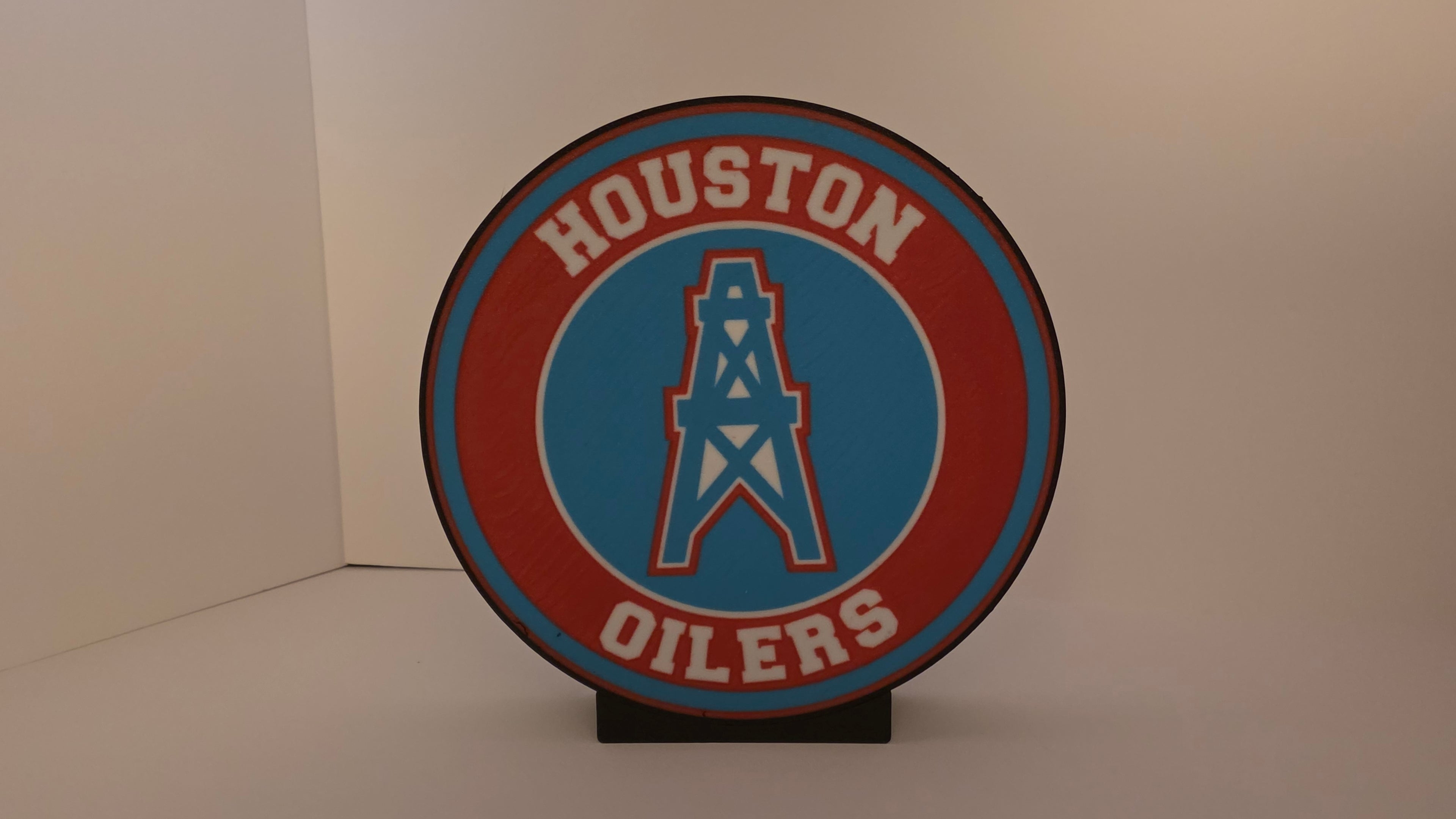 HOUSTON OILERS - Retro logo Lighted Sign