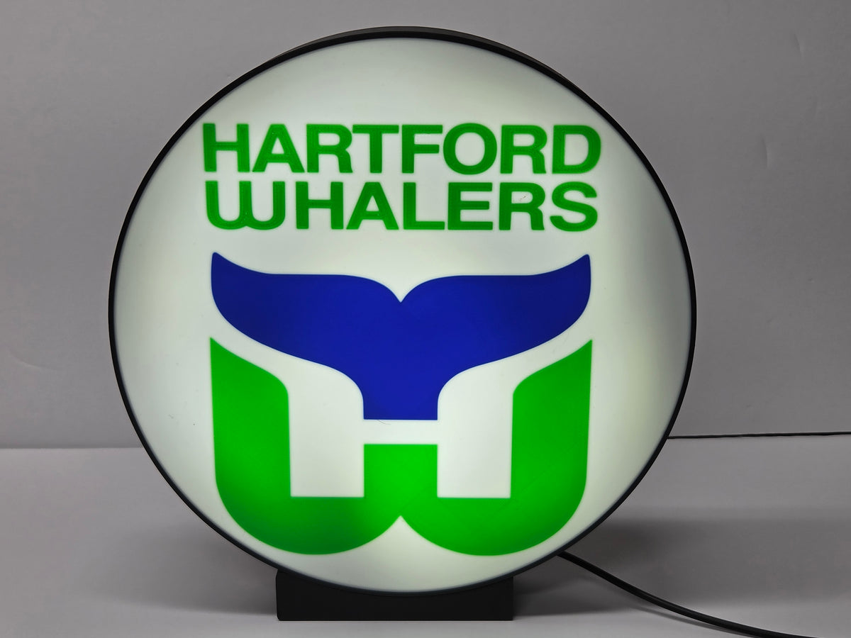 HARTFORD WHALERS - Retro Alternate Logo Lighted Sign