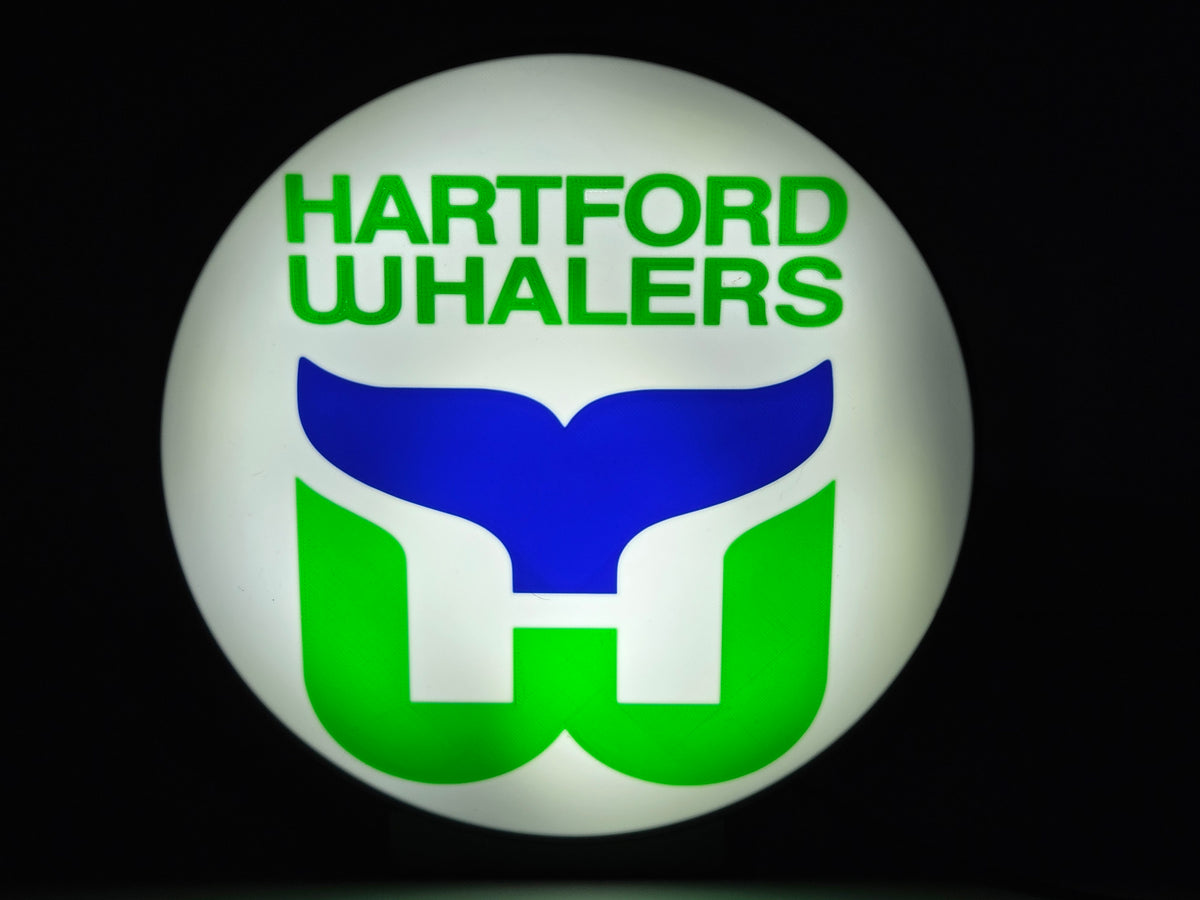 HARTFORD WHALERS - Retro Alternate Logo Lighted Sign