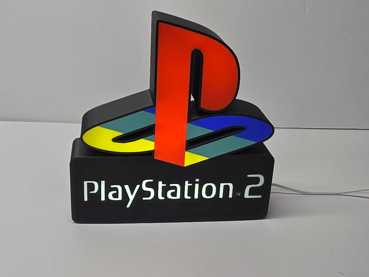 PLAYSTATION 2 - Retro Gaming Lighted Sign