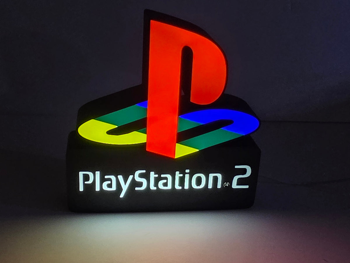 PLAYSTATION 2 - Retro Gaming Lighted Sign
