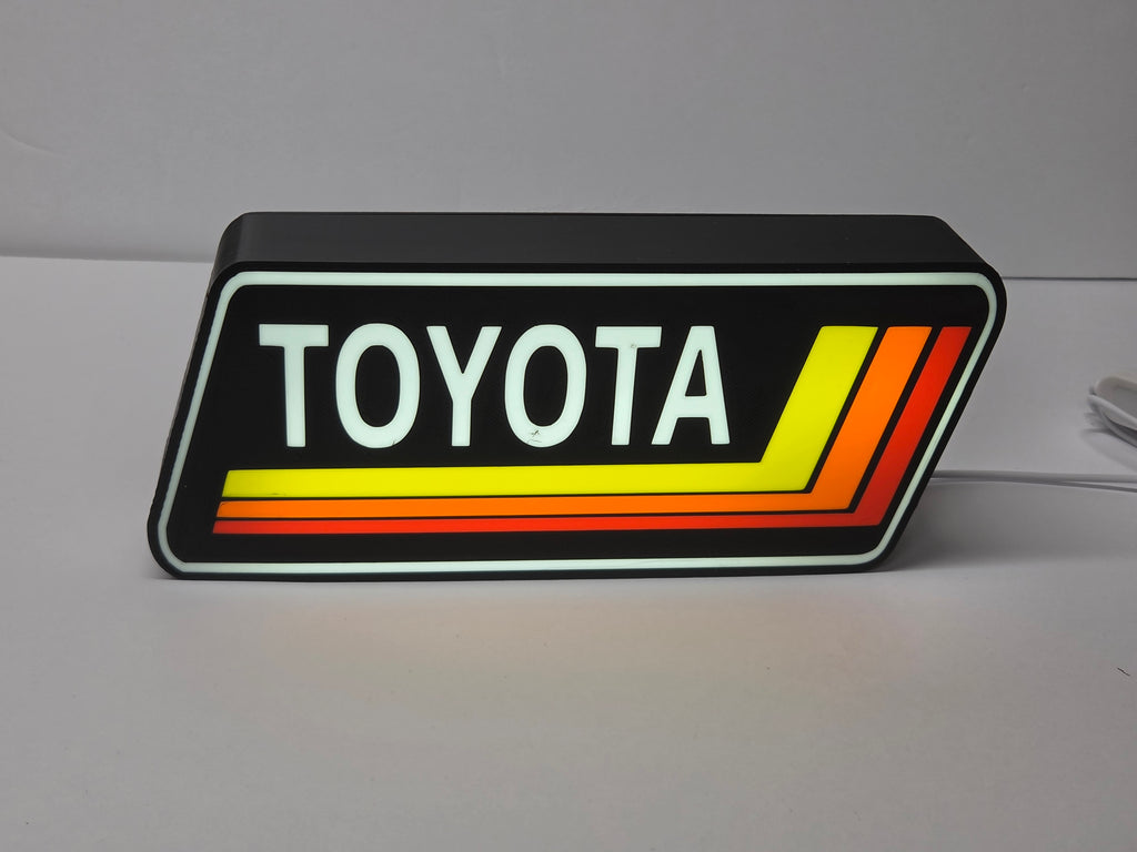 TOYOTA - Retro Truck Logo Lighted Sign