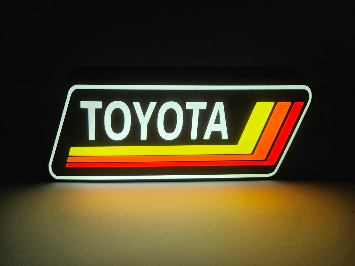 TOYOTA - Retro Truck Logo Lighted Sign