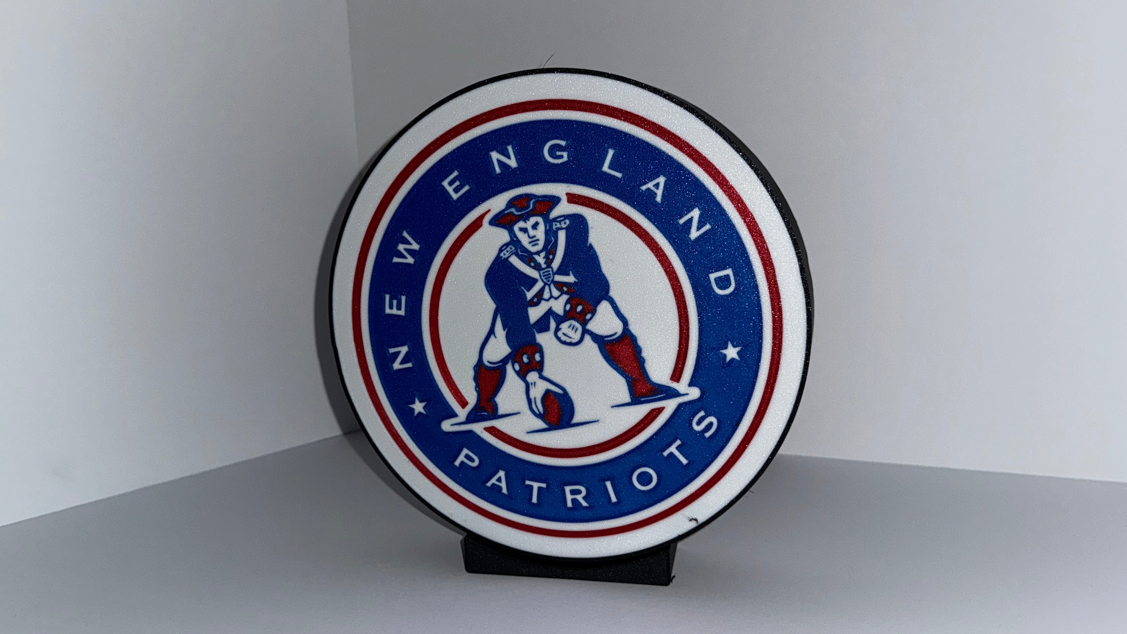 NE PATRIOTS - Retro logo Lighted Sign