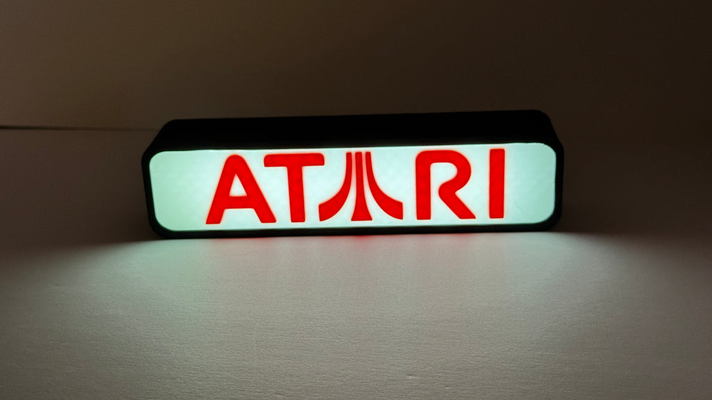 ATARI - Retro Gaming Lighted Sign