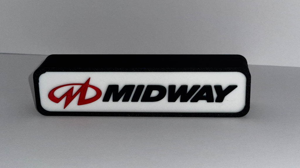 MIDWAY GAMES - Retro Gaming Lighted Sign