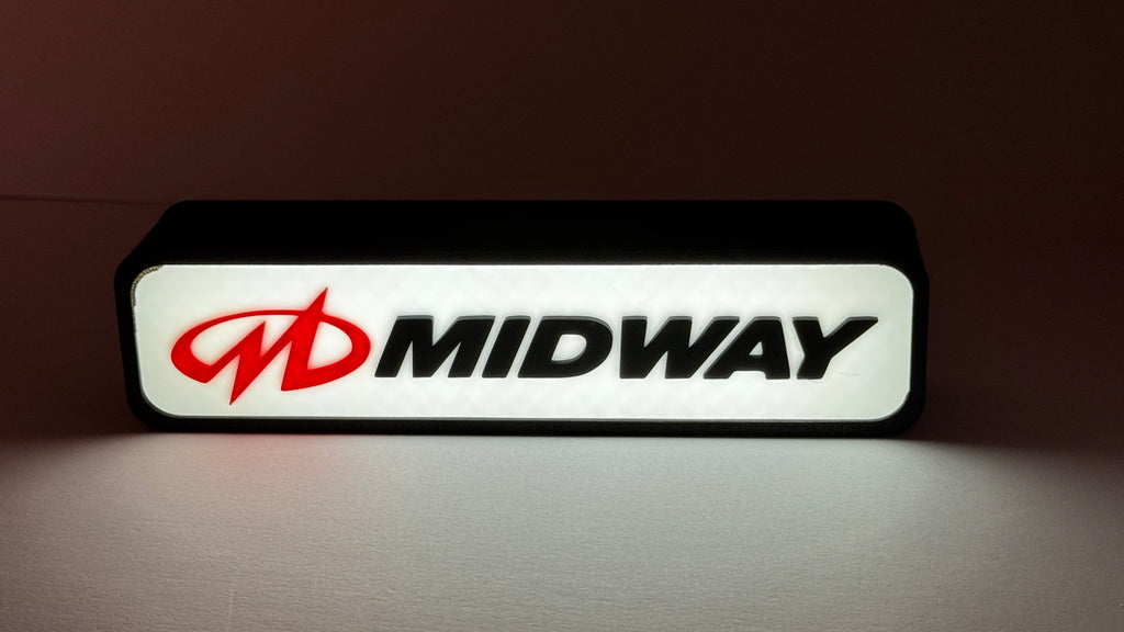 MIDWAY GAMES - Retro Gaming Lighted Sign