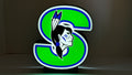 SPRINGFIELD INDIANS - Retro logo Lighted Sign
