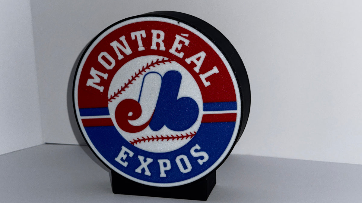 MONTREAL EXPOS - Retro logo Lighted Sign