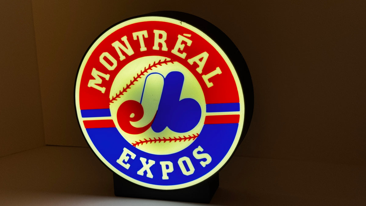 MONTREAL EXPOS - Retro logo Lighted Sign