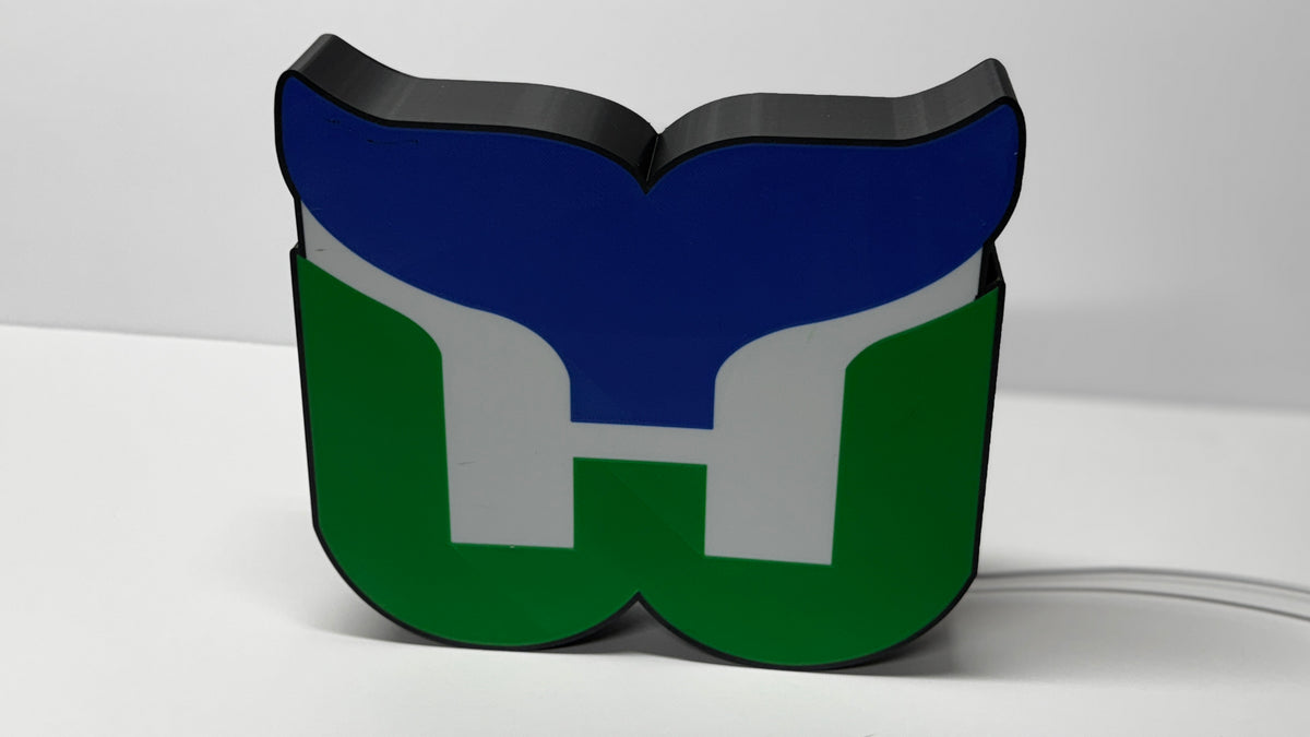 HARTFORD WHALERS - Retro Sports Lighted Sign