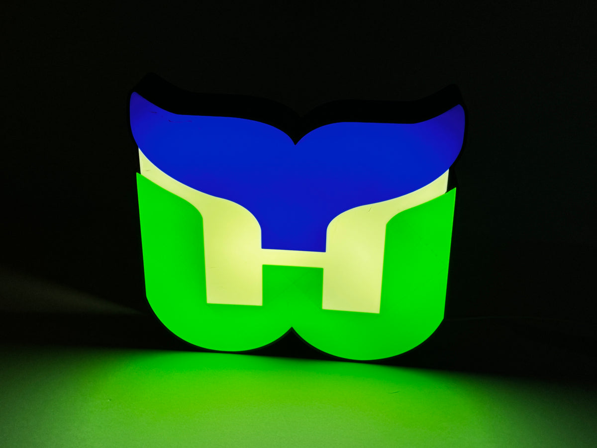HARTFORD WHALERS - Retro Sports Lighted Sign