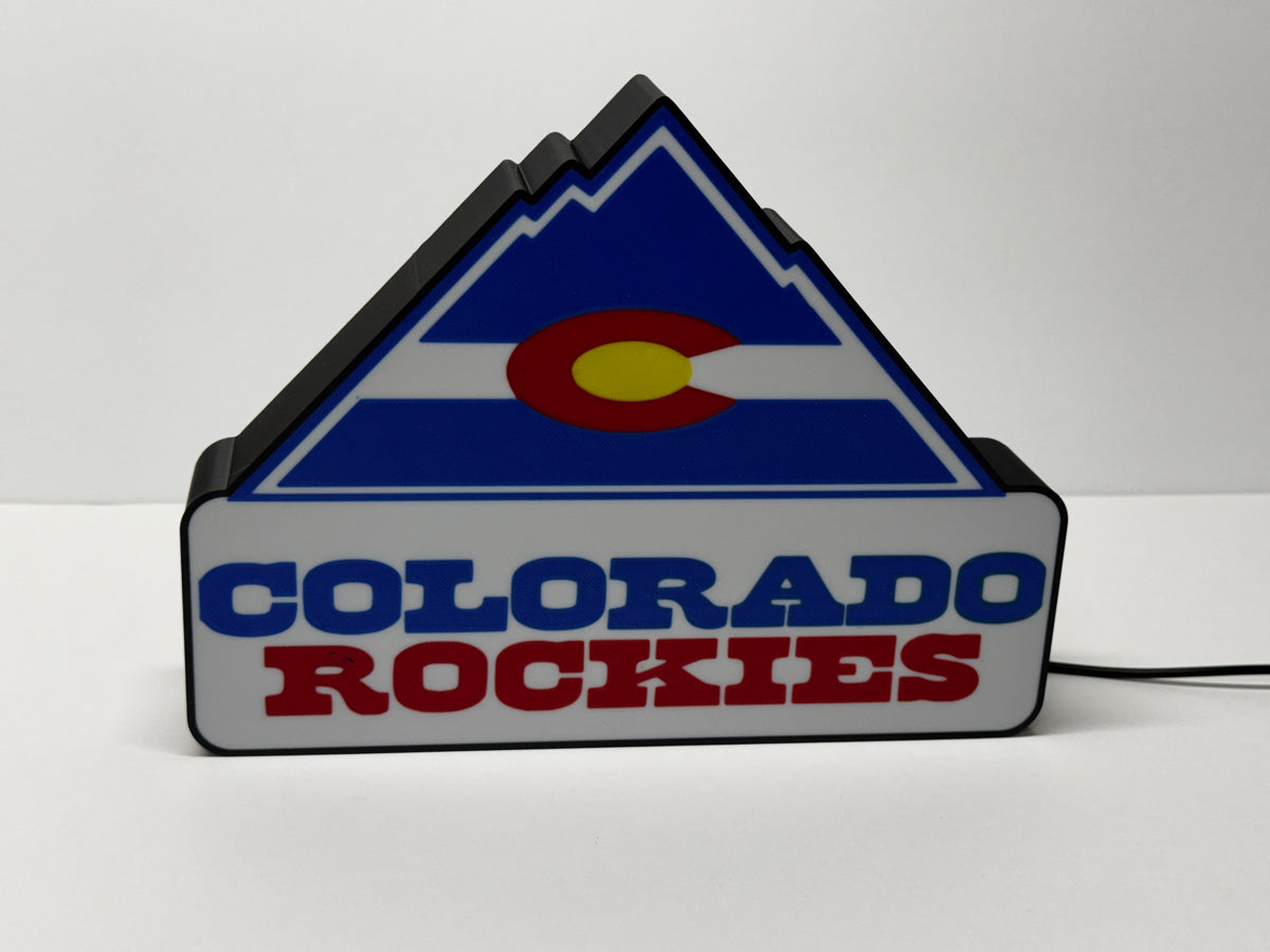 COLORADO ROCKIES (NHL) - Retro Lighted Sign