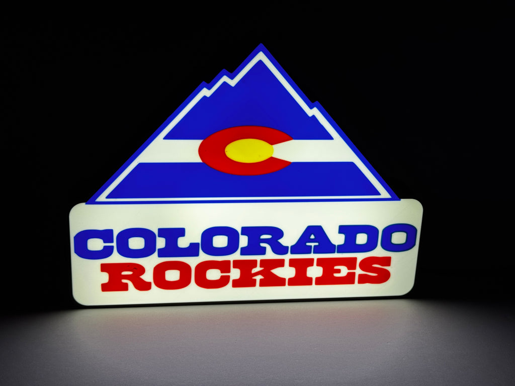 COLORADO ROCKIES (NHL) - Retro Lighted Sign