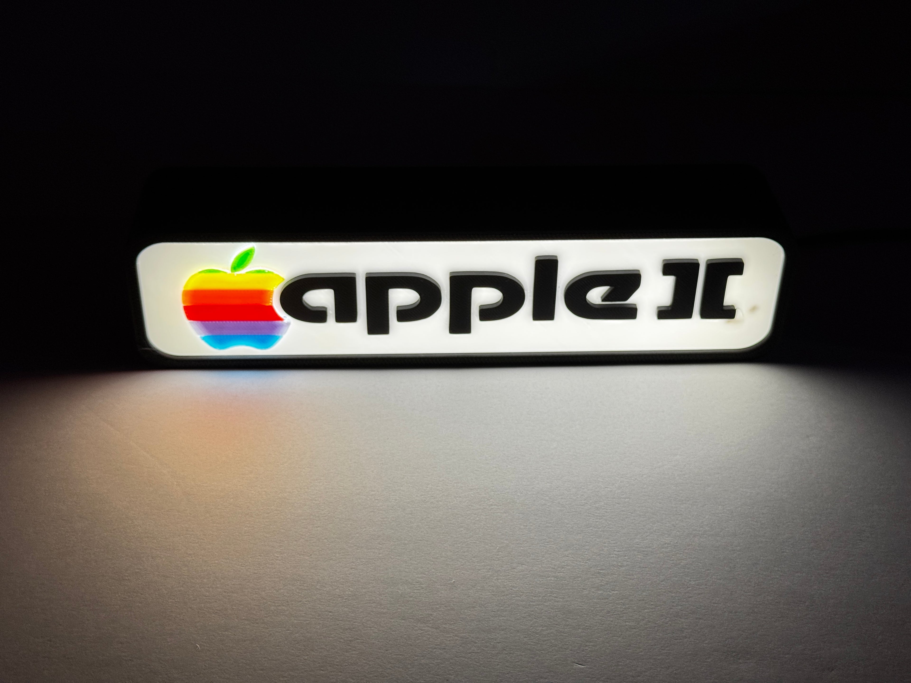 APPLE II - Retro Gaming Lighted Sign