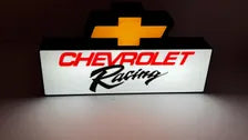 CHEVROLET RACING - Retro Lighted Sign