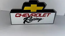 CHEVROLET RACING - Retro Lighted Sign