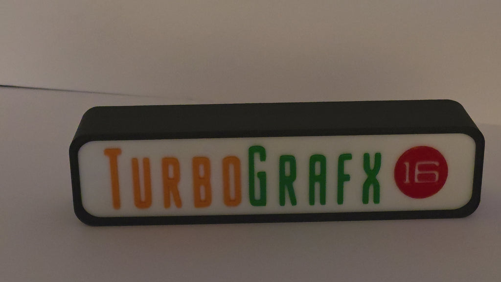 TURBOGRAFX 16 - Retro Gaming Lighted Sign