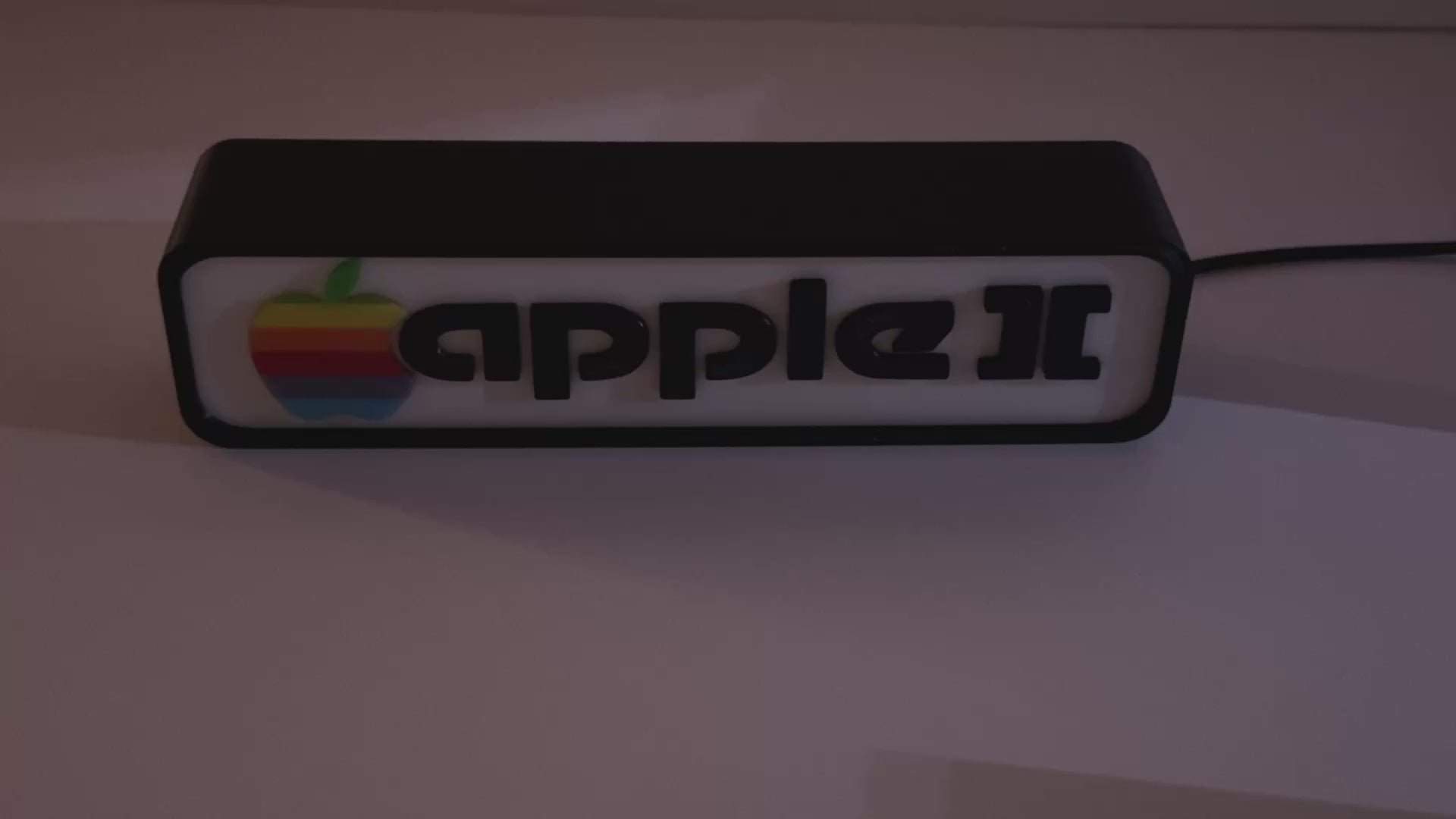 APPLE II - Retro Gaming Lighted Sign