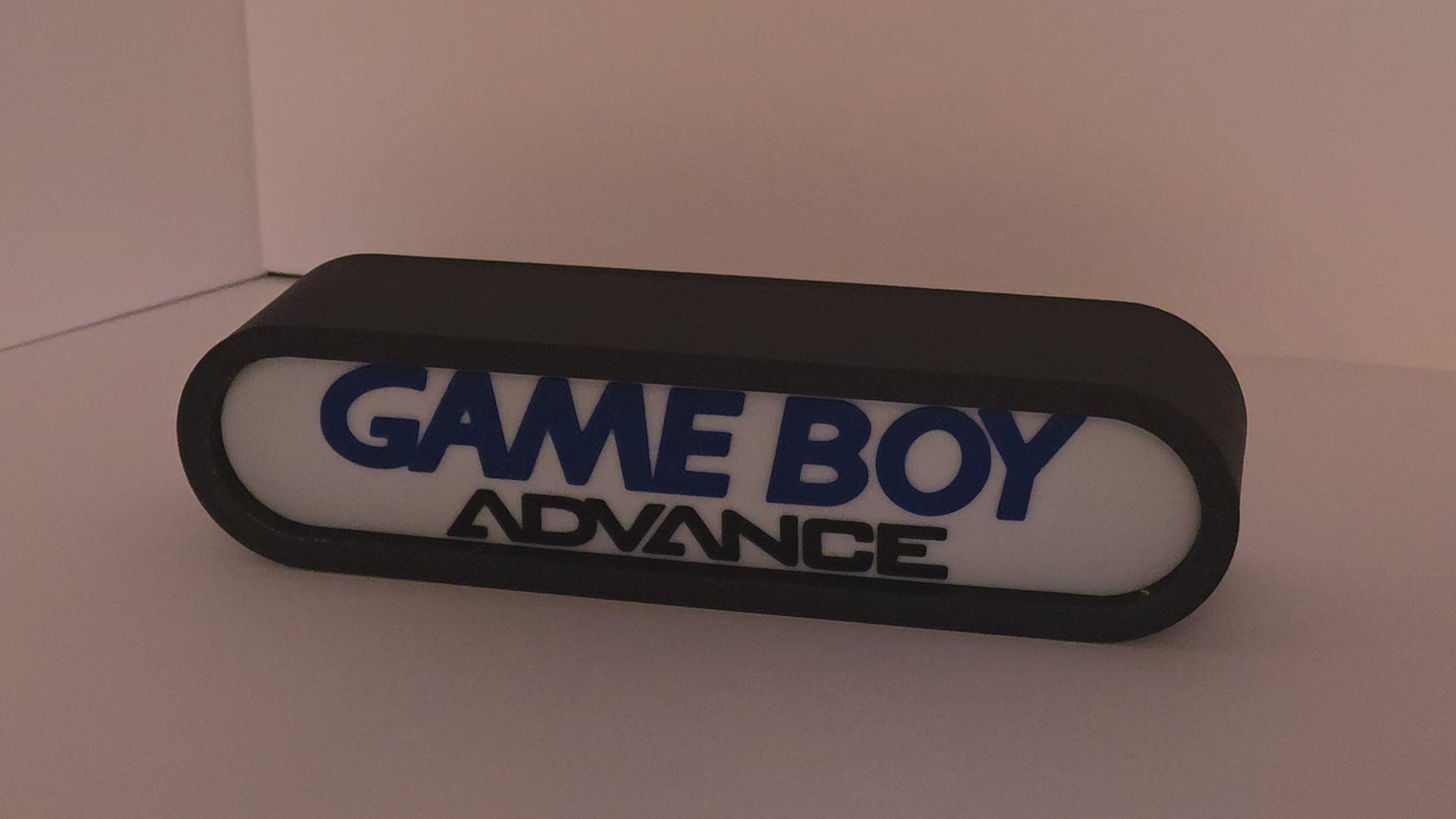NINTENDO GAMEBOY ADVANCE - Retro Gaming Lighted Sign