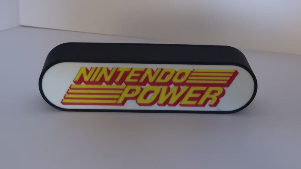 NINTENDO POWER MAGAZINE - Retro Gaming Lighted Sign