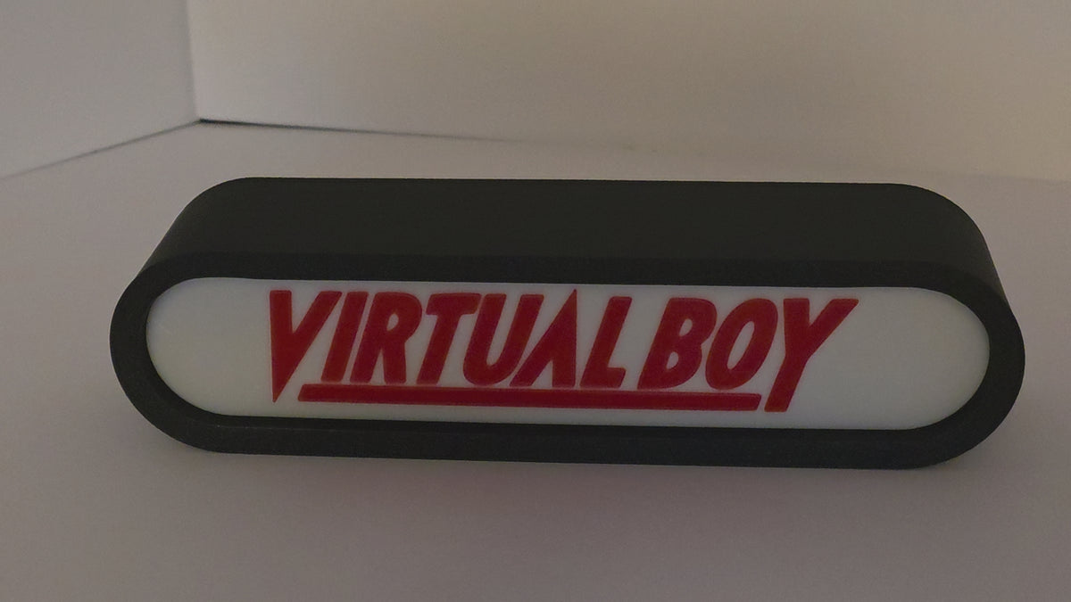 VIRTUAL BOY - Retro Gaming Lighted Sign