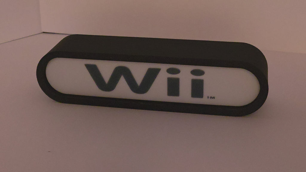 NES Wii - Retro Gaming Lighted Sign
