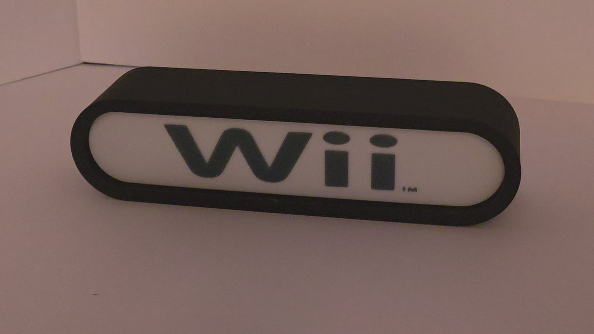 NES Wii - Retro Gaming Lighted Sign