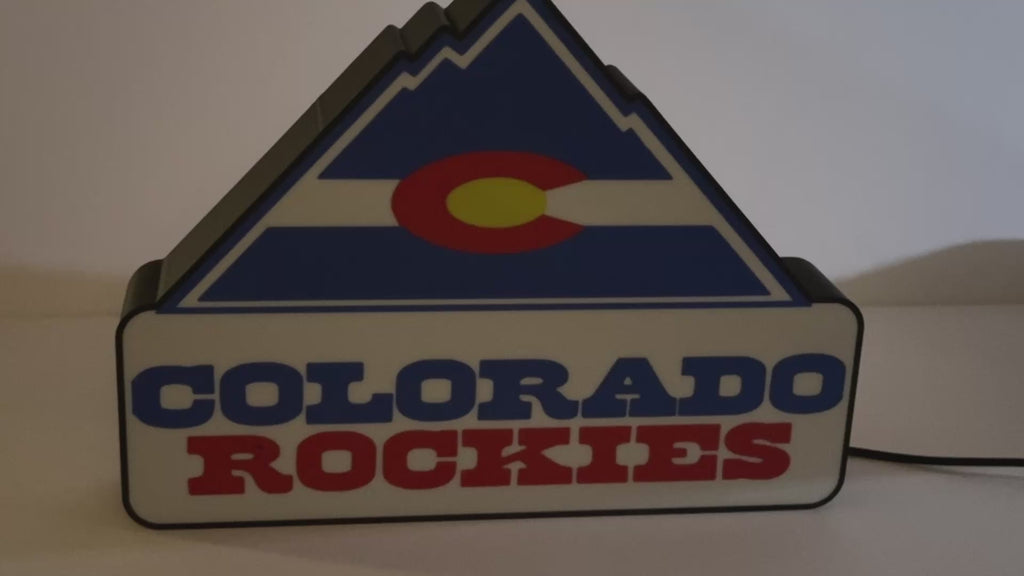 COLORADO ROCKIES (NHL) - Retro Lighted Sign