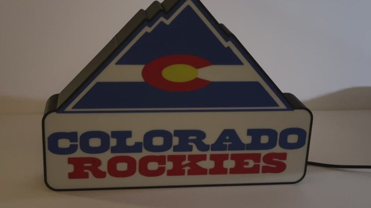 COLORADO ROCKIES (NHL) - Retro Lighted Sign