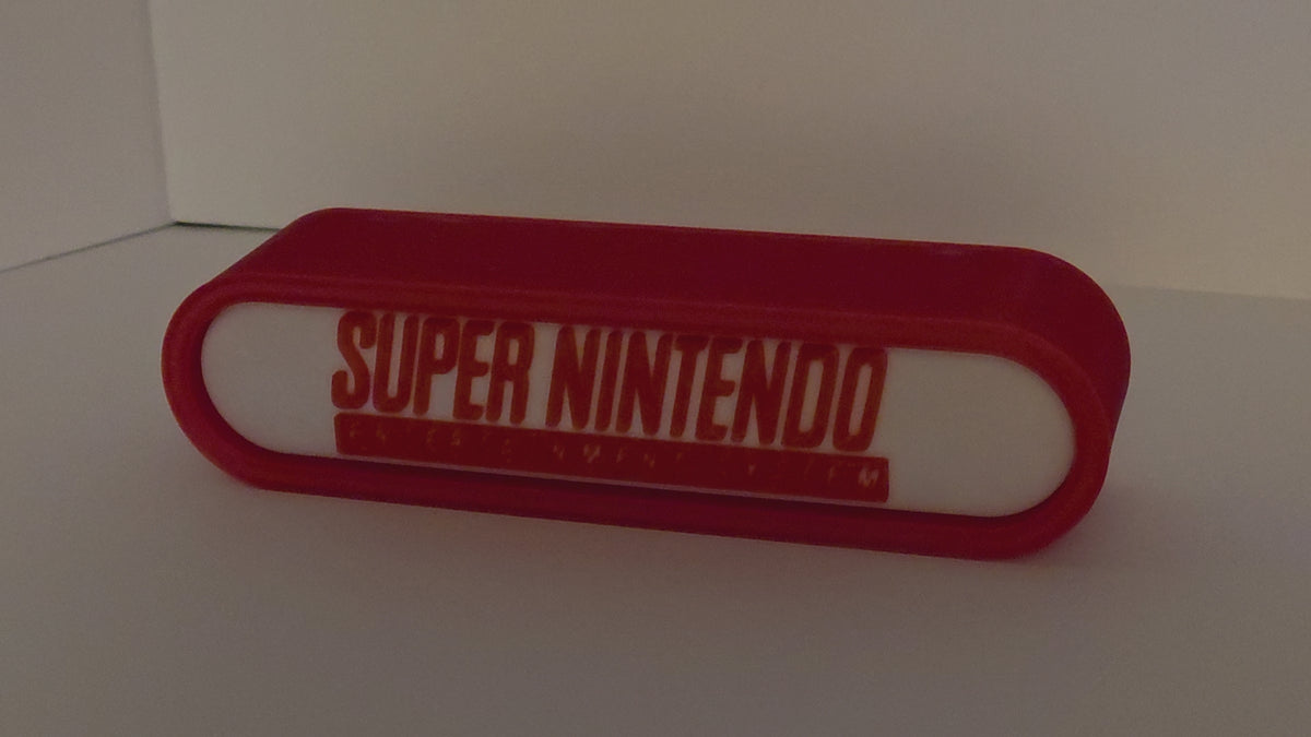SNES SUPER NINTENDO - Retro Gaming Lighted Sign