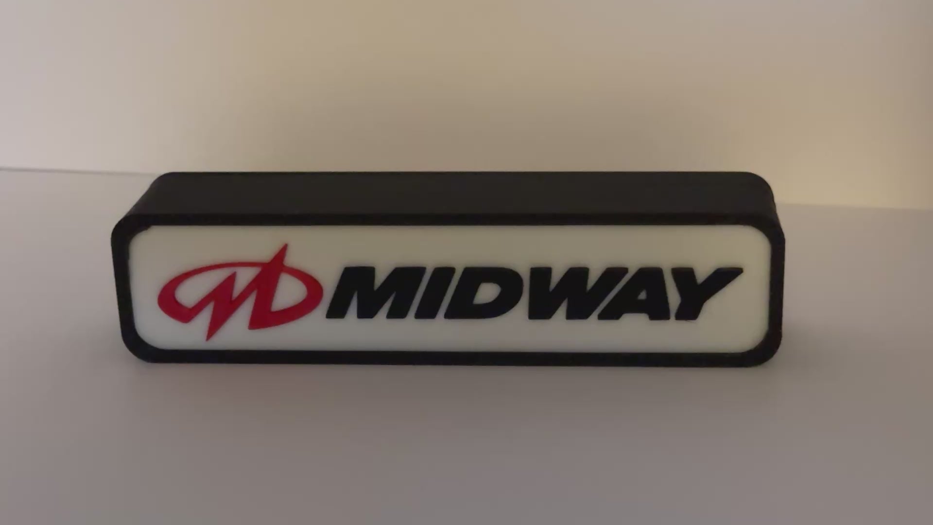 MIDWAY GAMES - Retro Gaming Lighted Sign